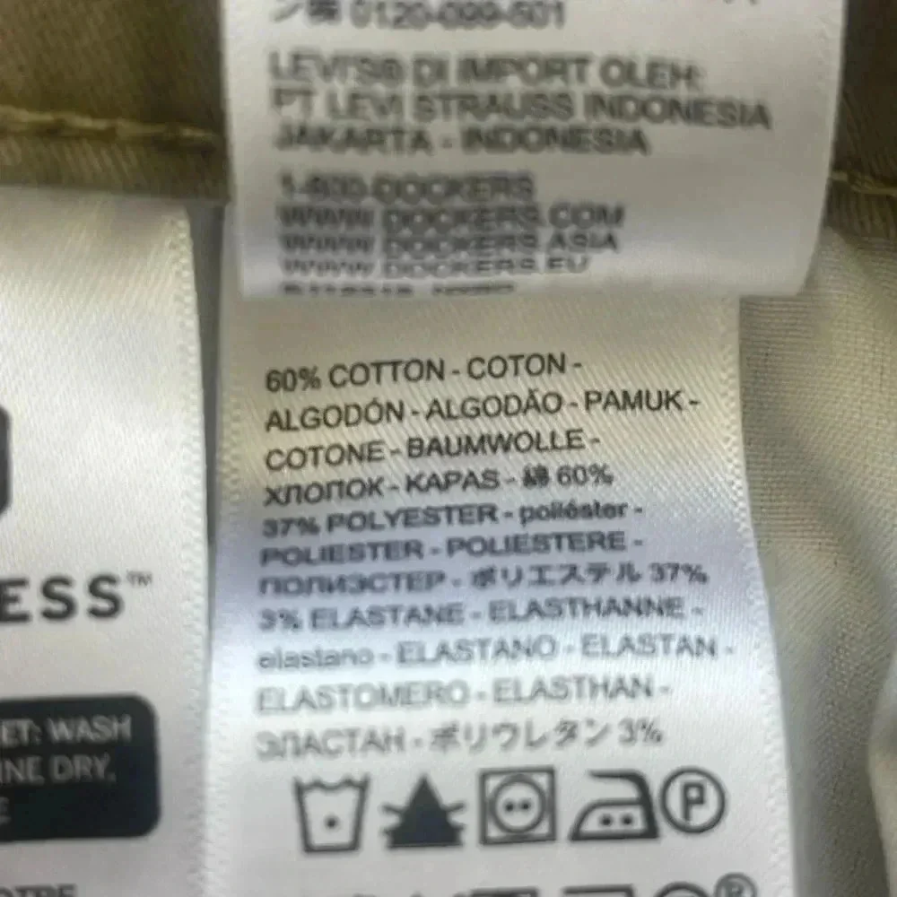 Better title  Dockers Mens Khaki Chino Pants 35x30 Straight Fit Tan Casual Work